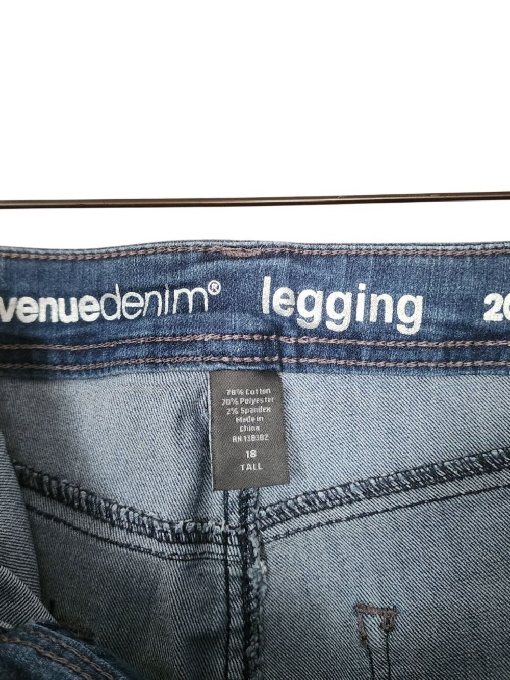 avenue denim Legging Denim Jeans Womens size 20T - Picture 3 of 3